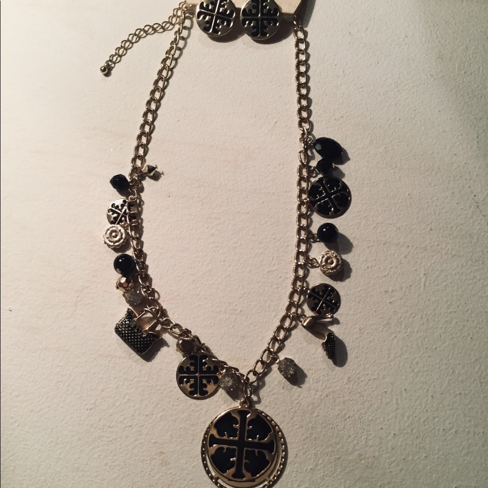 Cute J creative charm necklace